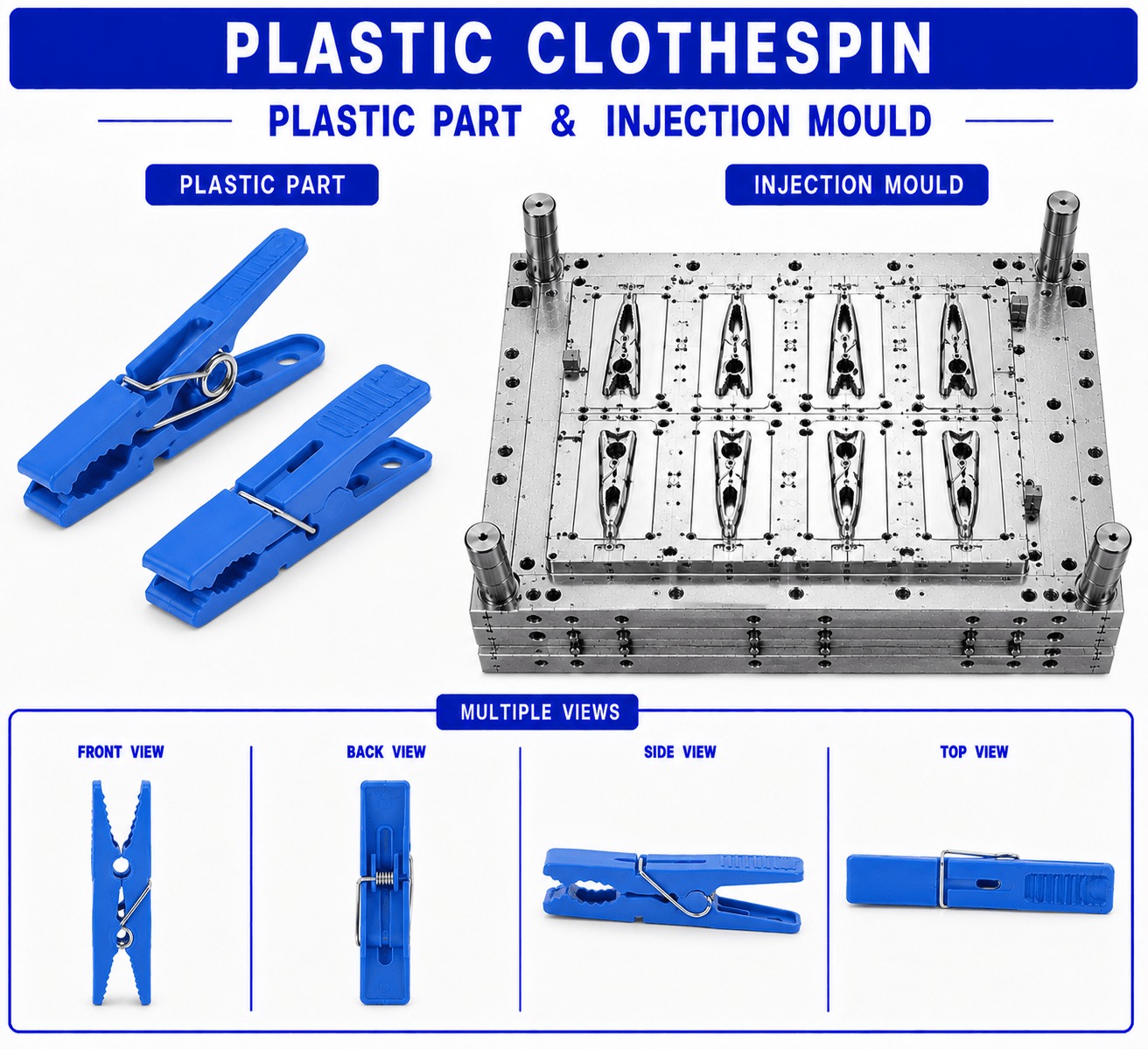 Plastic Clothespin Mould and Moulding Service